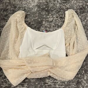 Urban outfitters cream long sleeve